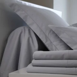 BLANC DES VOSGES Taie de traversin Satin