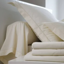 BLANC DES VOSGES Taie de traversin Satin