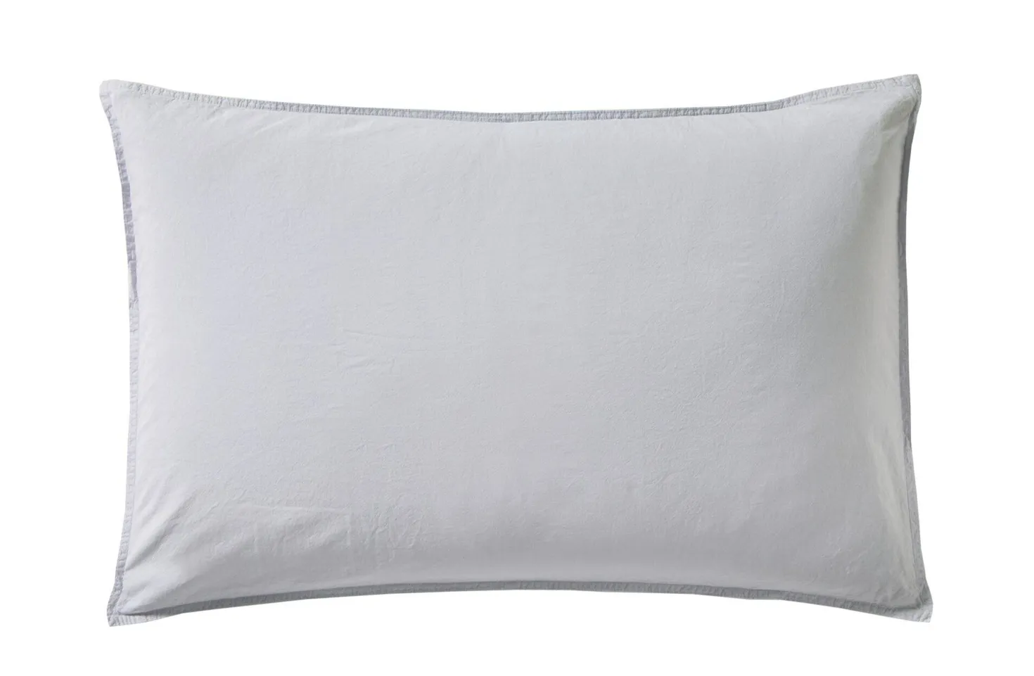 BLANC DES VOSGES Taie d'oreiller percale lavée Bohème