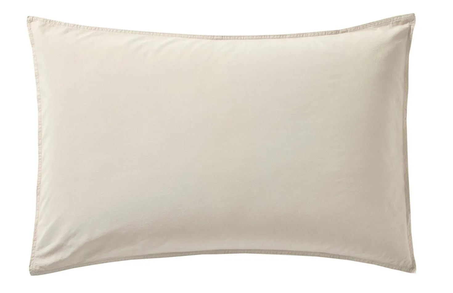 BLANC DES VOSGES Taie d'oreiller percale lavée Bohème
