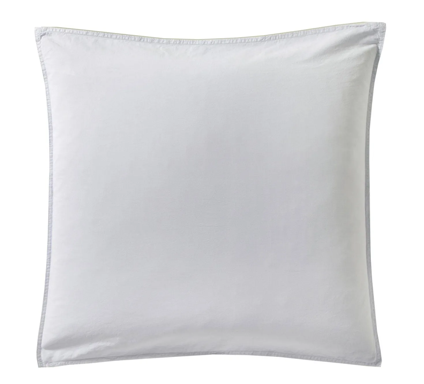 BLANC DES VOSGES Taie d'oreiller percale lavée Bohème