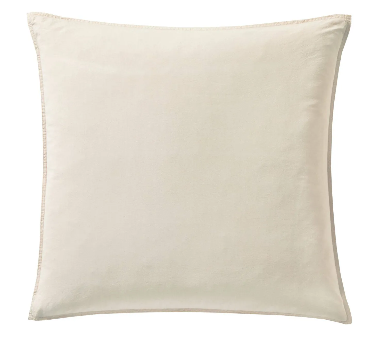BLANC DES VOSGES Taie d'oreiller percale lavée Bohème