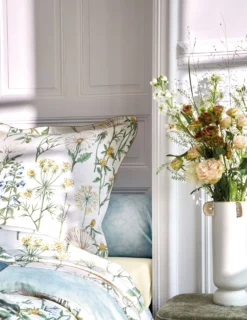 BLANC DES VOSGES Taie d'oreiller Angelica Tilleul
