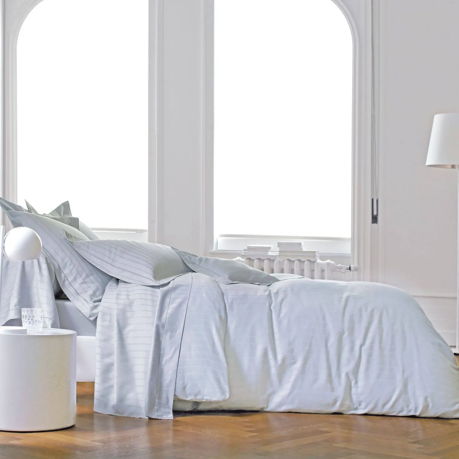 BLANC DES VOSGES Taie d'oreiller satin Divine