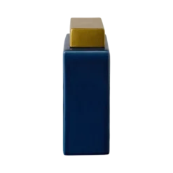 Boîte céramique déco bleu 24 cm Sirine