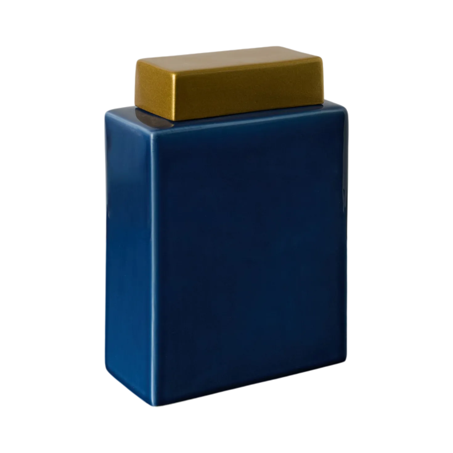 Boîte céramique déco bleu 24 cm Sirine