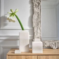 Boîte céramique déco moucheté 20 cm Sélène