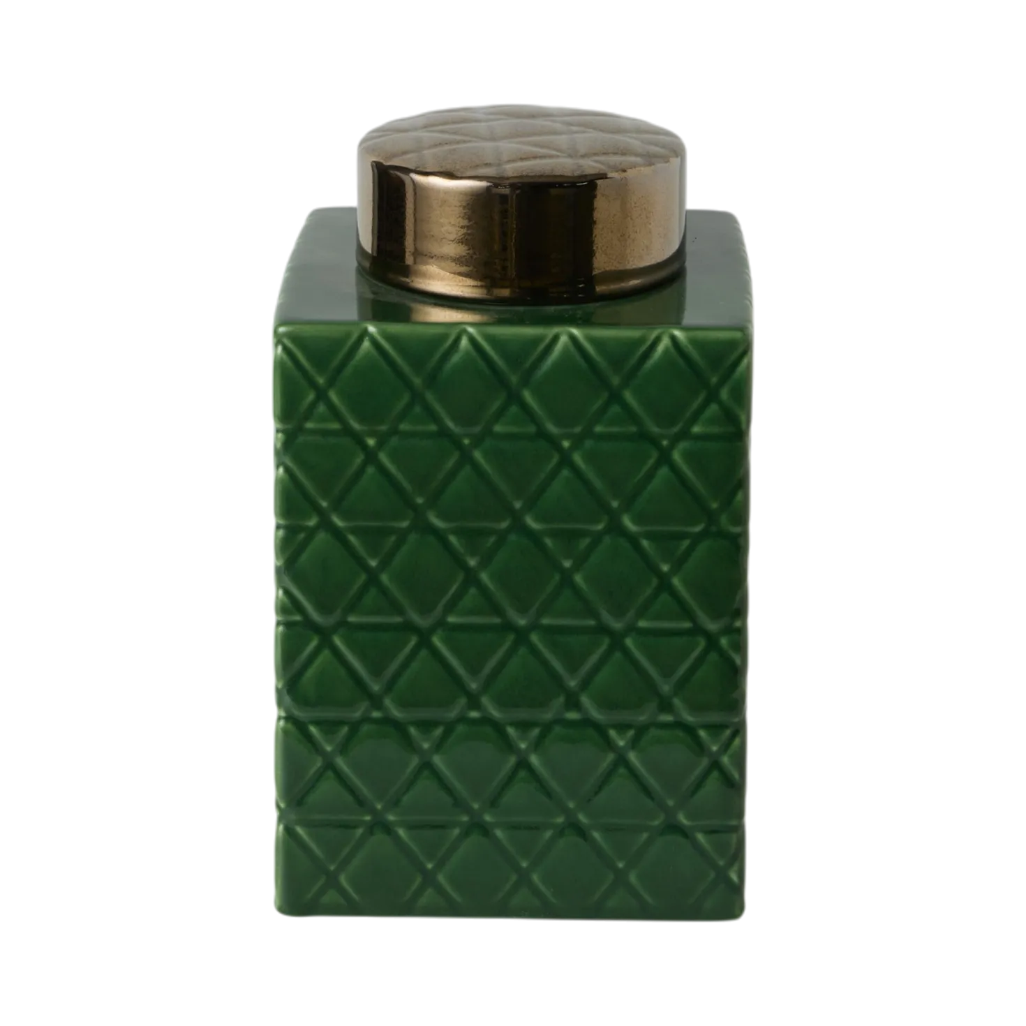 Boîte céramique déco vert 25 cm Soan