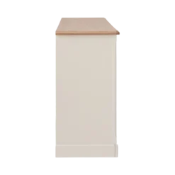 Buffet blanc et bois 3 portes 3 tiroirs 200 cm Apolline