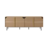Buffet bois et pieds métal 4 portes 210 cm Alex