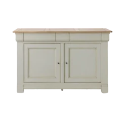 Buffet bois massif 2 portes 3 tiroirs 160 cm Embellie