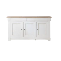 Buffet bois massif 3 portes 3 tiroirs 190 cm Embellie