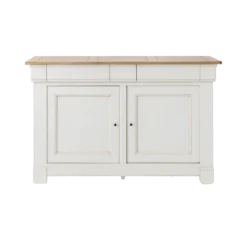 Buffet bois massif 2 portes 3 tiroirs 160 cm Embellie