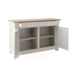 Buffet bois massif 2 portes 3 tiroirs 160 cm Embellie