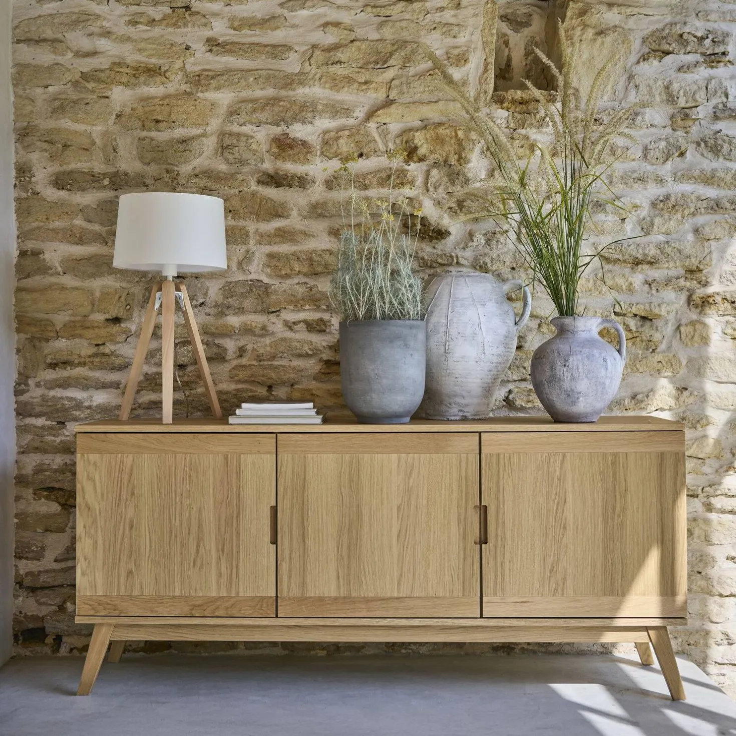 Buffet bois 3 portes 165 cm Adèle