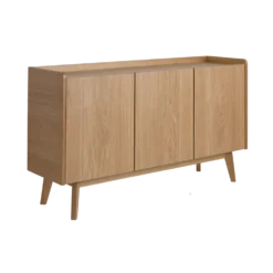 Buffet bois 3 portes 135 cm Agatha