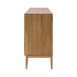 Buffet chêne massif 4 portes 3 tiroirs 221 cm Charles