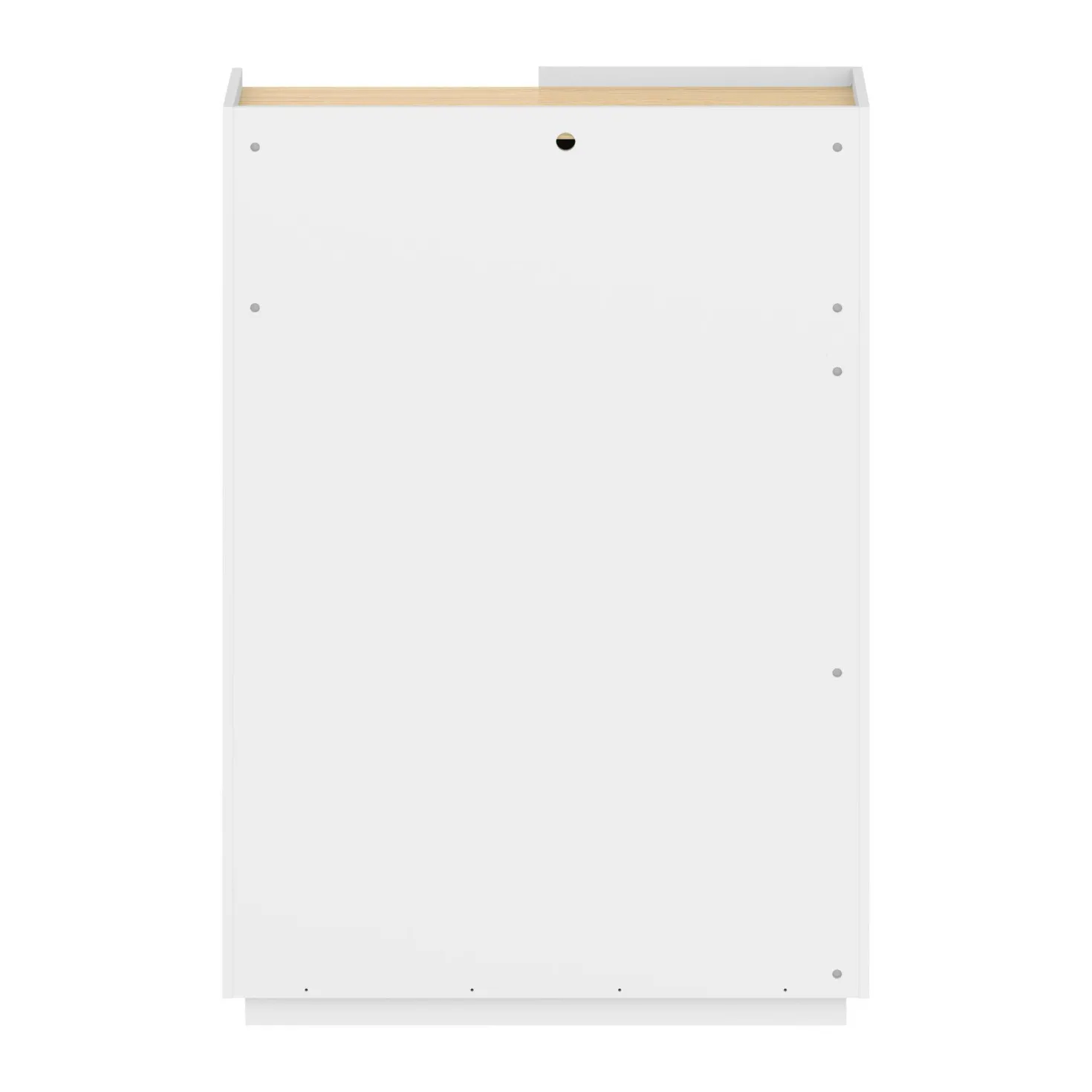 Buffet haut bois clair et blanc Nina