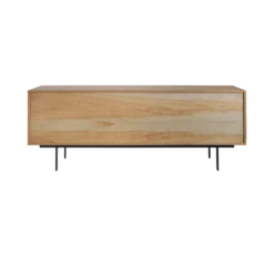 Buffet 4 portes et 1 tiroir bois pieds métal 200 cm Mattéo