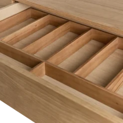 Buffet 4 portes et 1 tiroir bois pieds métal 200 cm Mattéo
