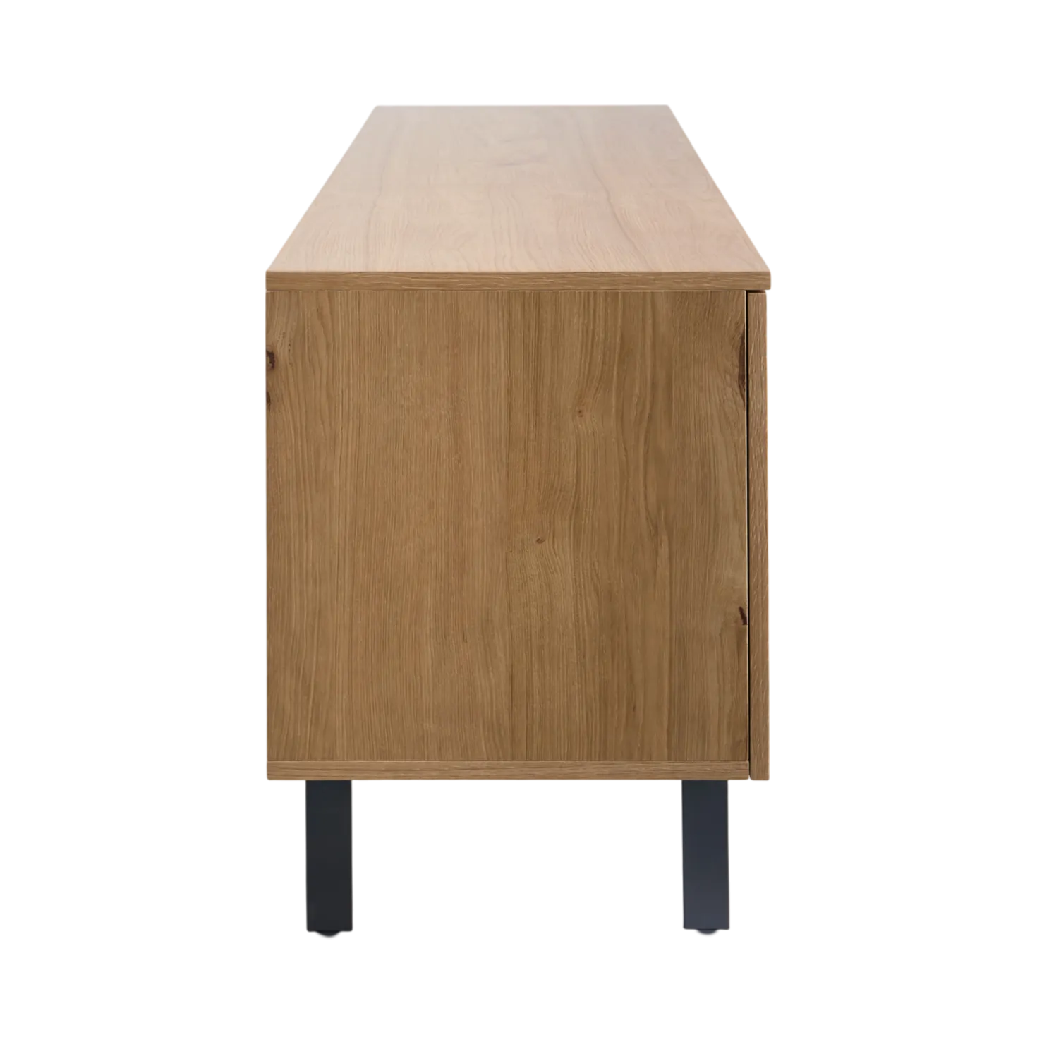Buffet 4 portes et 1 tiroir bois pieds métal 200 cm Mattéo