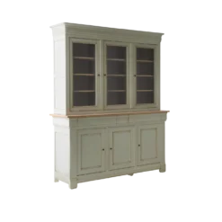 Buffet vaisselier bois massif 6 portes 3 tiroirs Embellie