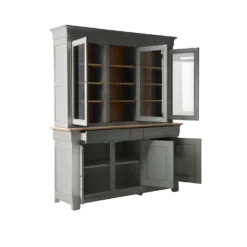Buffet vaisselier bois massif 6 portes 3 tiroirs Embellie
