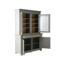 Buffet vaisselier bois massif 4 portes 3 tiroirs Embellie