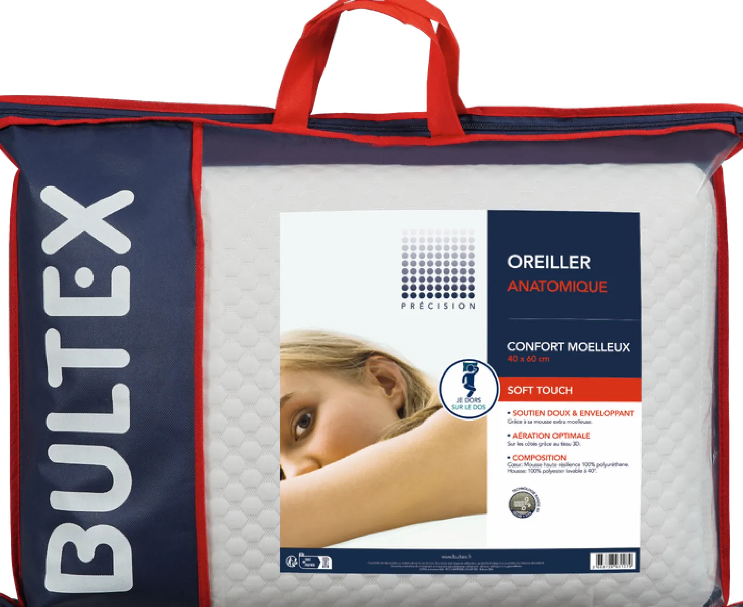 BULTEX Oreiller anatomique moelleux
