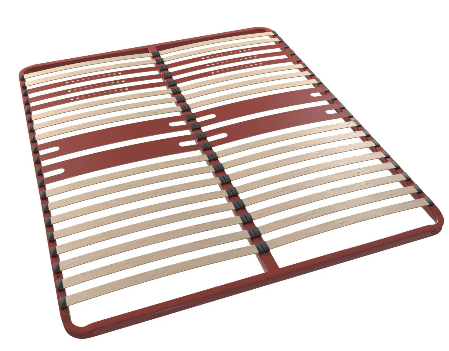 BULTEX Sommier cadre métal à lattes 5 zones 4 cm Morpho