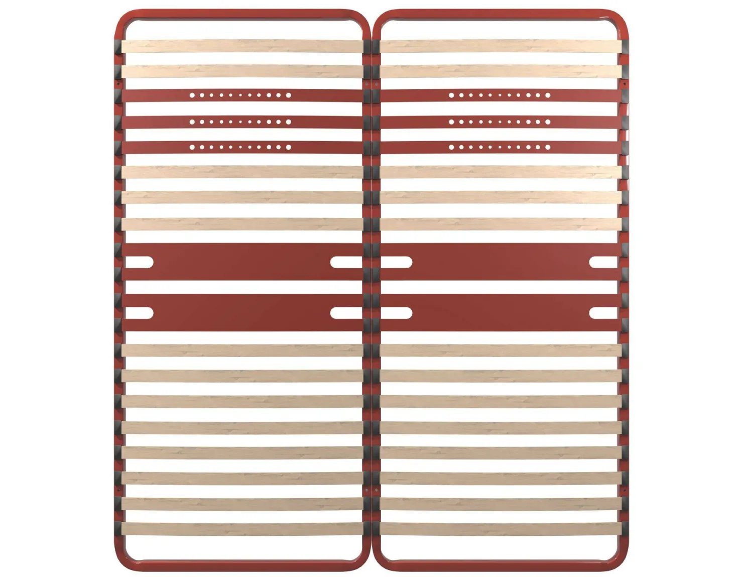 BULTEX Sommier cadre métal à lattes 5 zones 4 cm Morpho