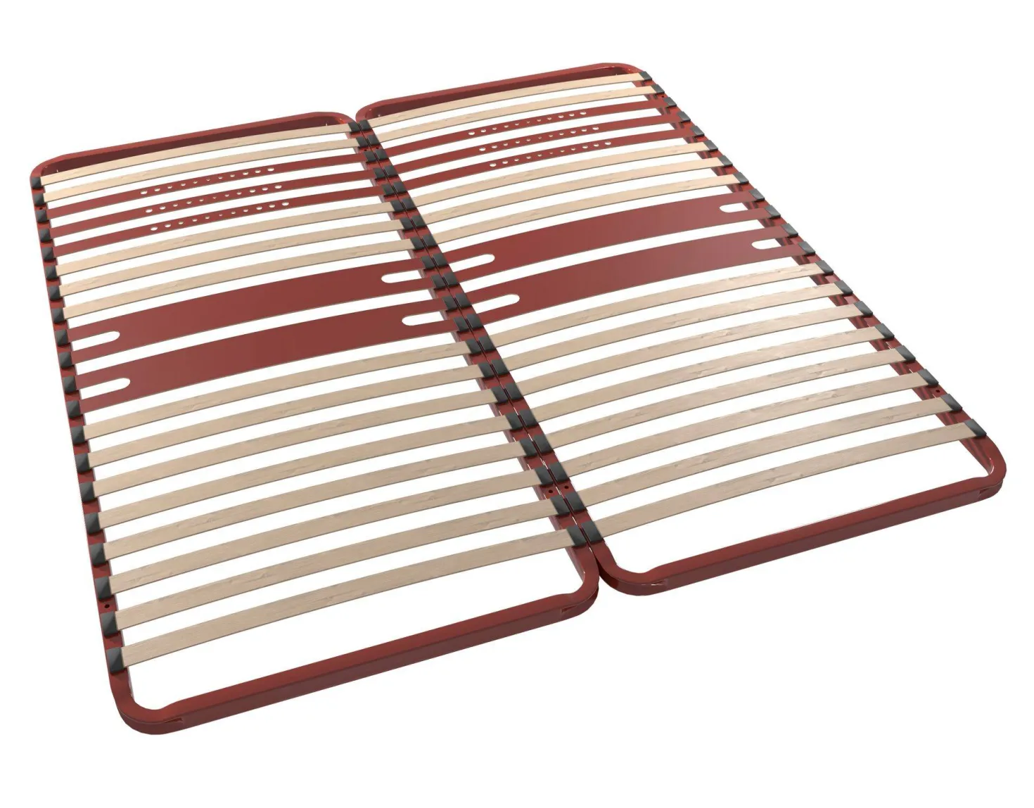 BULTEX Sommier cadre métal à lattes 5 zones 4 cm Morpho