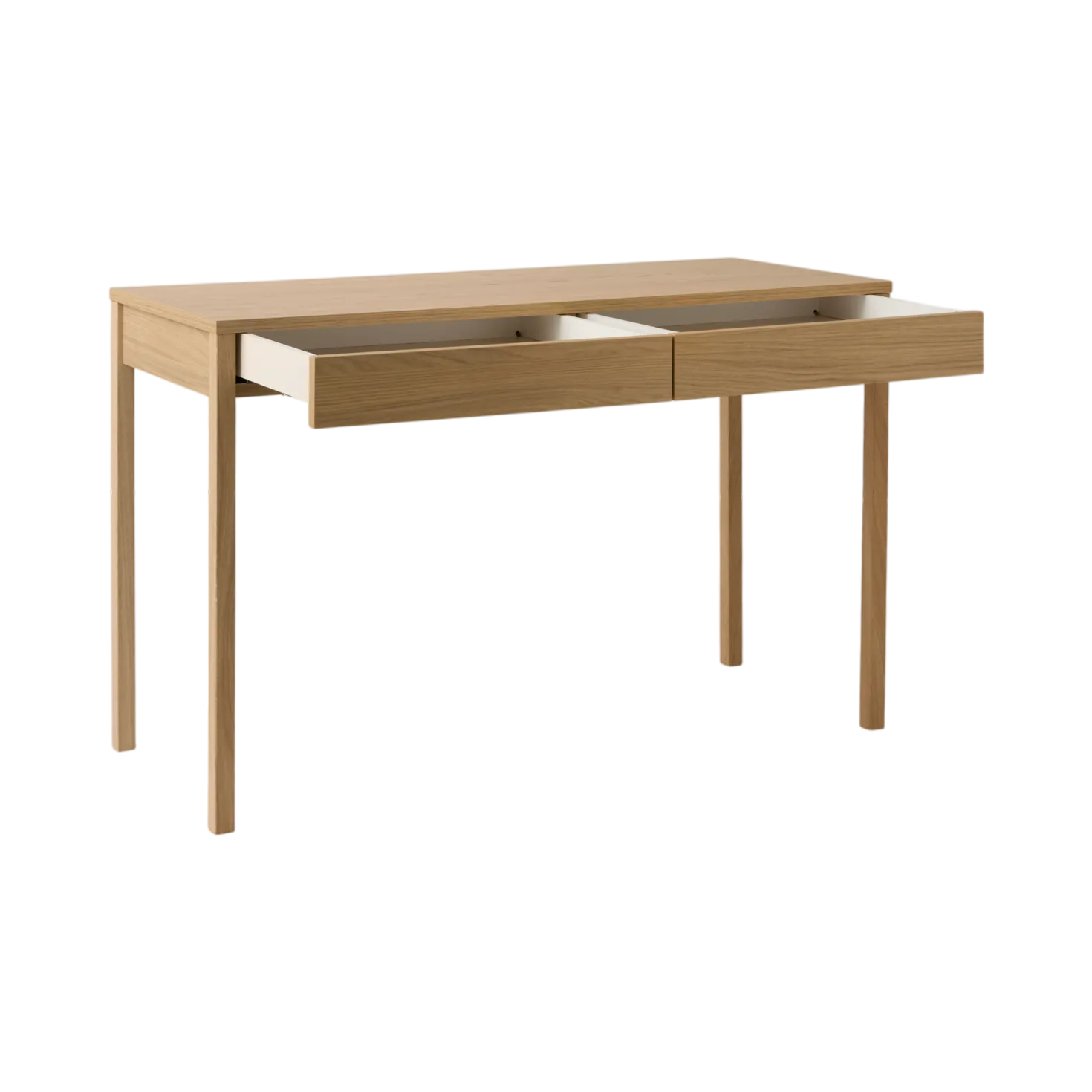 Bureau décor bois 2 tiroirs Simon