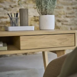 Bureau 1 tiroir bois Atia