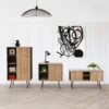 BURONOMIC Armoire 1 porte et 3 tablettes Alto