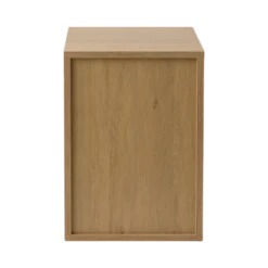 Caisson de bureau décor bois 1 tiroir 1 porte Simon