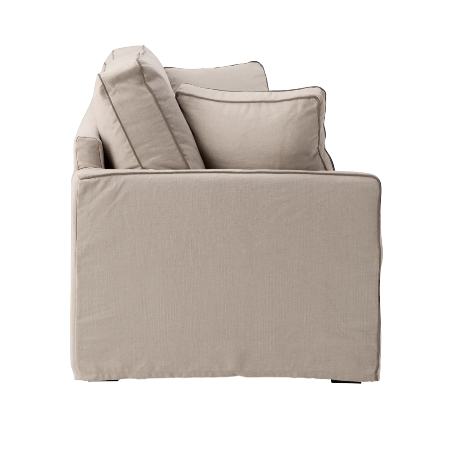 Canapé convertible coton/lin déhoussable Margot