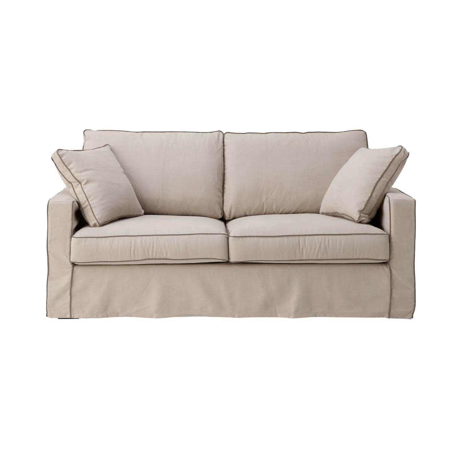 Canapé convertible coton/lin déhoussable Margot
