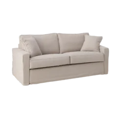 Canapé convertible coton/lin déhoussable Margot