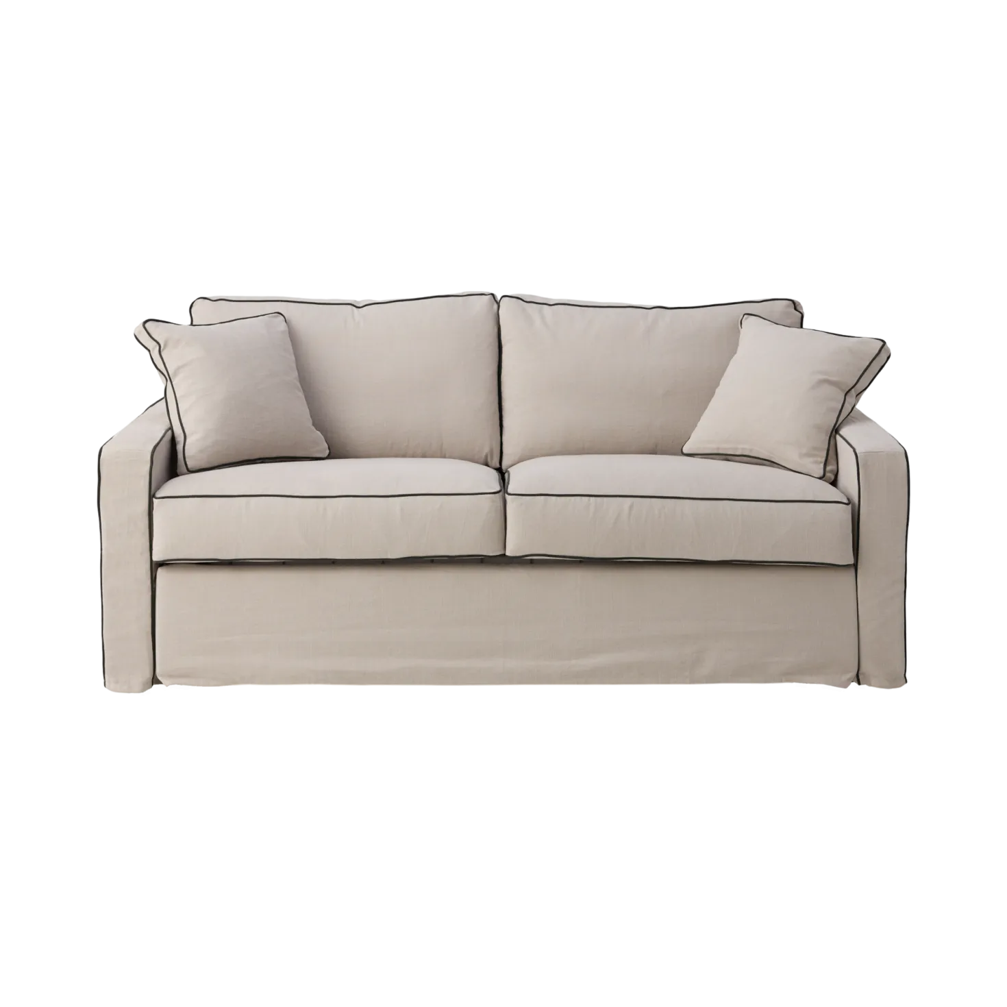 Canapé convertible coton/lin déhoussable Margot