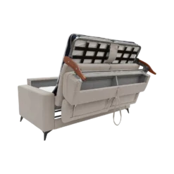 Canapé convertible tissu recyclé déhoussable Alden