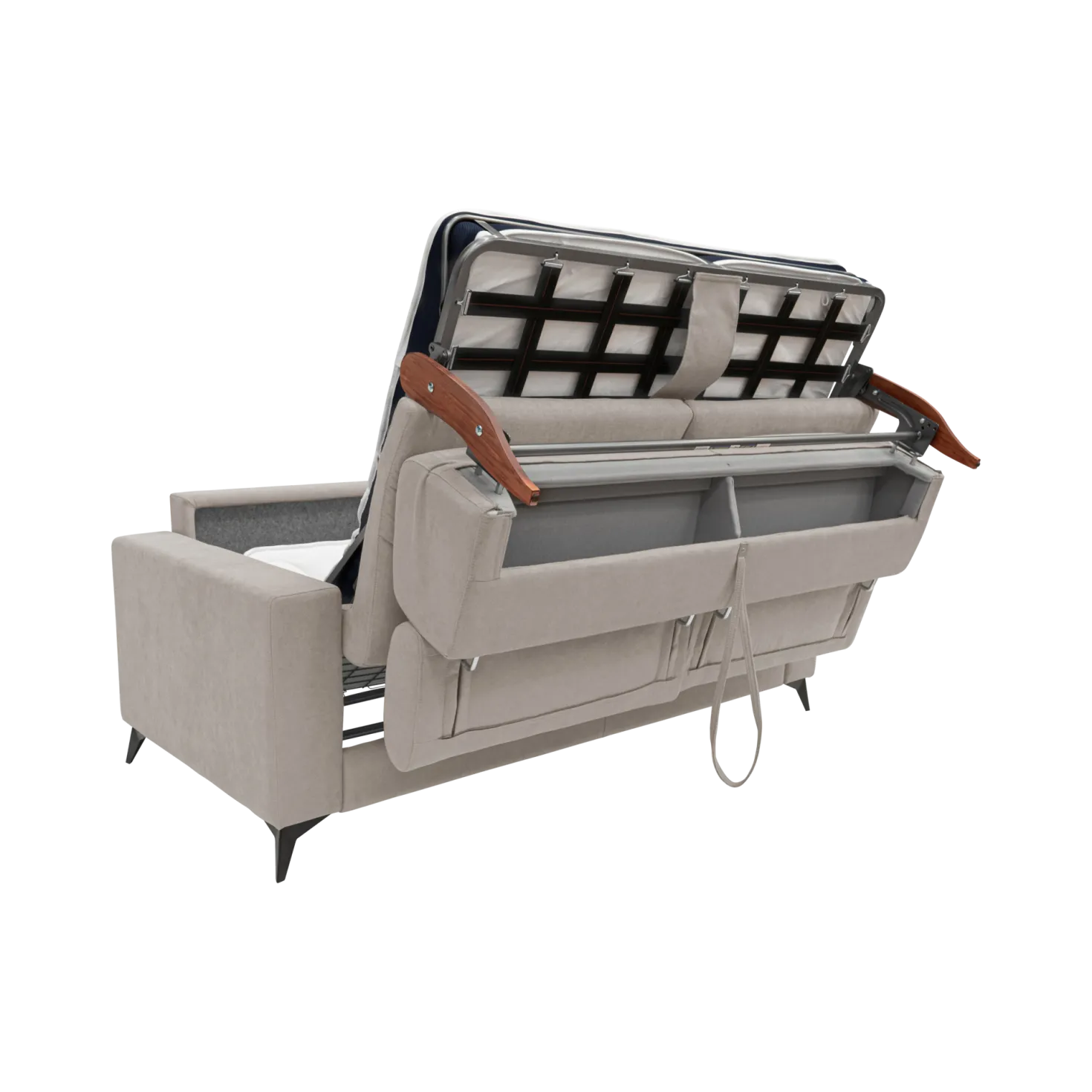 Canapé convertible tissu recyclé déhoussable Alden