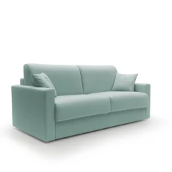 Canapé convertible tissu recyclé déhoussable Aubin