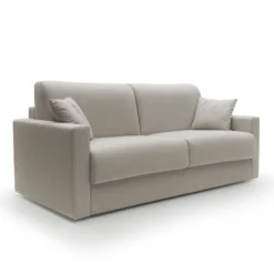 Canapé convertible tissu recyclé déhoussable Aubin
