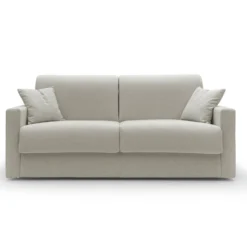Canapé convertible tissu recyclé déhoussable Aubin