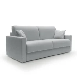 Canapé convertible tissu recyclé déhoussable Aubin