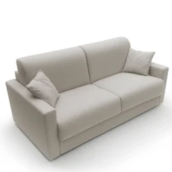 Canapé convertible tissu recyclé déhoussable Aubin