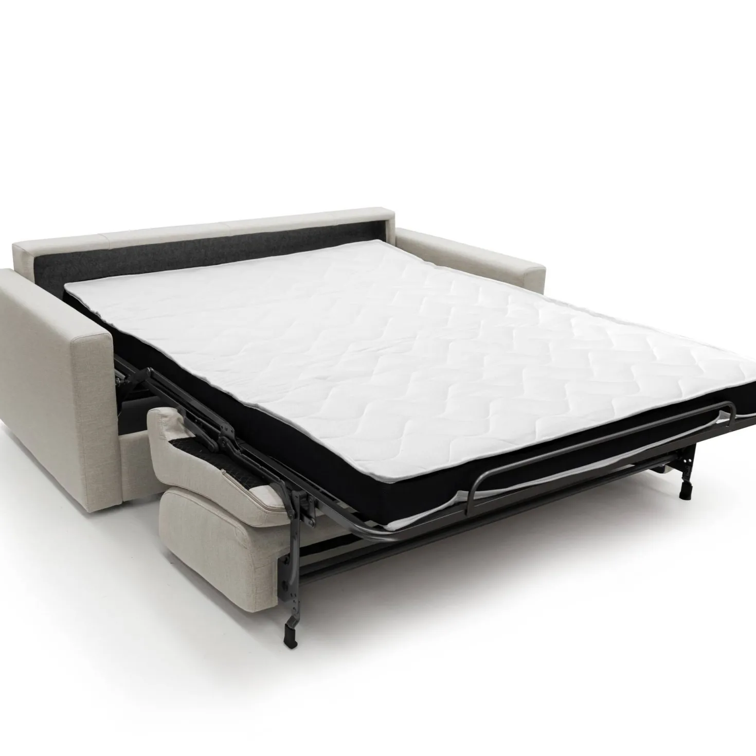 Canapé convertible tissu recyclé déhoussable Aubin