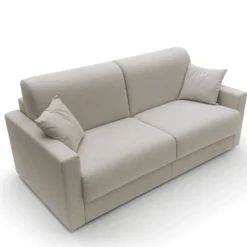 Canapé convertible tissu recyclé déhoussable Aubin