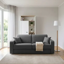 Canapé convertible tissu recyclé déhoussable Alizée